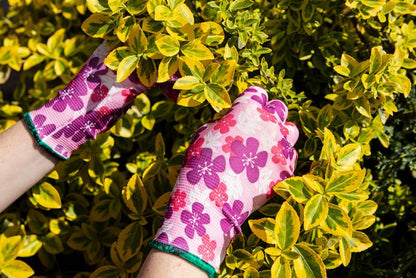 VERTO havehandsker i polyester, str. 7, lyserøde, 1 par