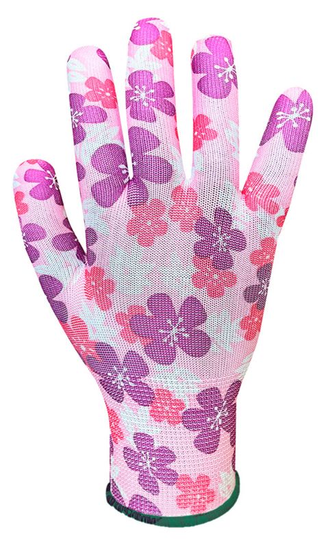 VERTO havehandsker i polyester, str. 8, lyserøde, 1 par