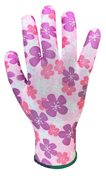 VERTO havehandsker i polyester, str. 8, lyserøde, 1 par