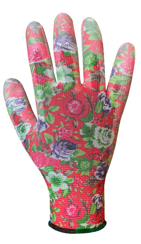 VERTO havehandsker i polyester str. 8 flerfarvede, 1 par