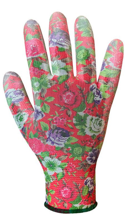 VERTO havehandsker i polyester str. 8 flerfarvede, 1 par
