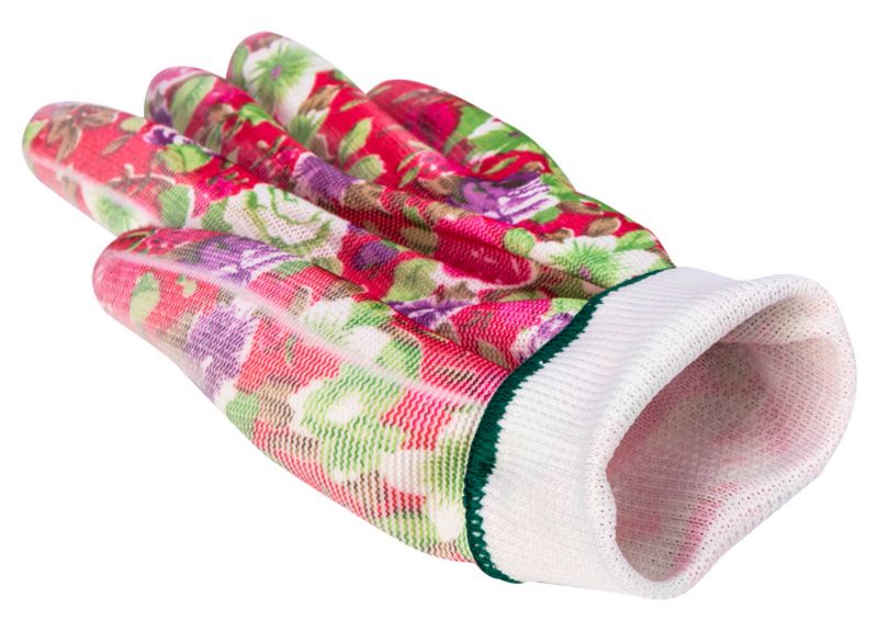 VERTO havehandsker i polyester str. 8 flerfarvede, 1 par