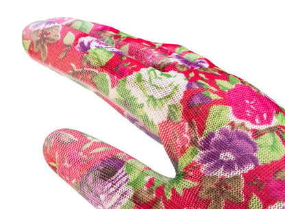 VERTO havehandsker i polyester, str. 9, flerfarvede, 1 par