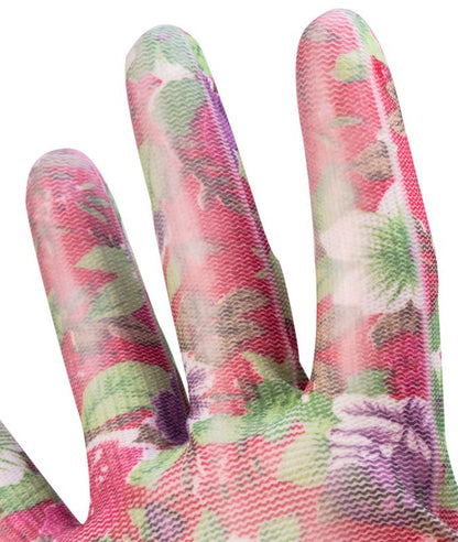 VERTO havehandsker i polyester, str. 9, flerfarvede, 1 par