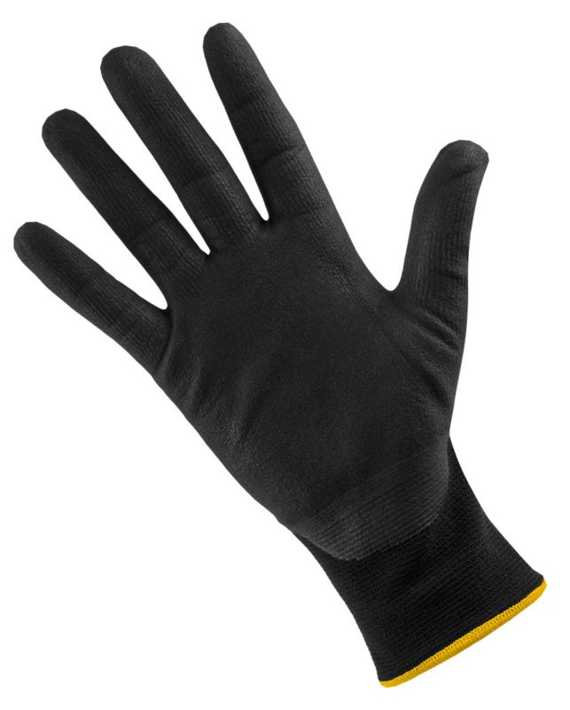 NEO TOOLS arbejdshandsker i nylon og spandex med polymer-nitril belægning, str. 10, sort-rød, 1 par