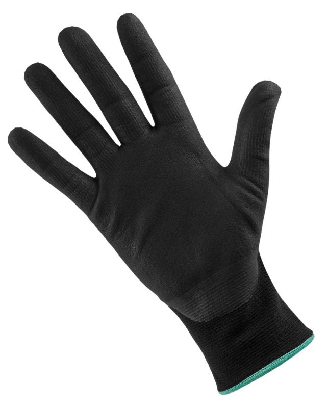 NEO TOOLS arbejdshandsker i nylon og spandex med polymer-nitril belægning, str. 8, sort-rød, 1 par