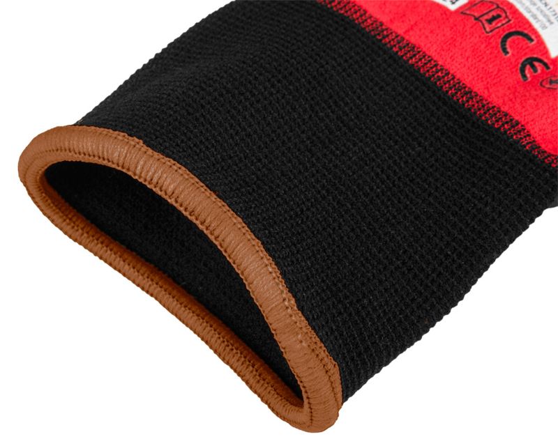 NEO TOOLS arbejds handsker i nylon og spandex med polymer-nitril belægning str. 9 sort-rød 1 par