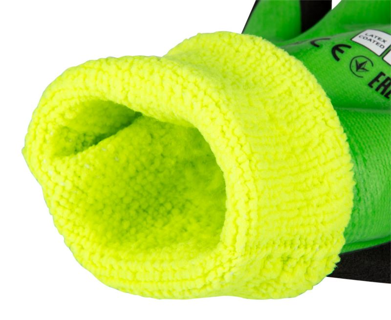 NEO TOOLS vinterforede arbejdshandsker med børstet polyester, str. 9, gul, 1 par