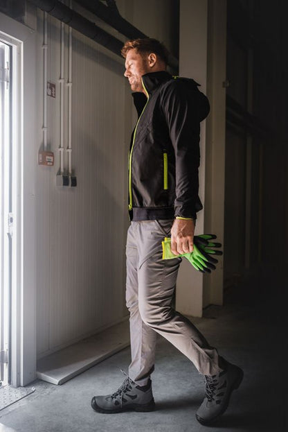 NEO TOOLS vinterforede arbejdshandsker med børstet polyester, str. 9, gul, 1 par
