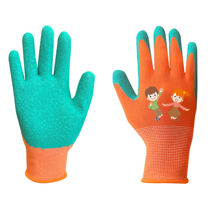 NEO TOOLS arbejds handsker i polyester med latexbelægning, str. 3, flerfarvet, 1 par