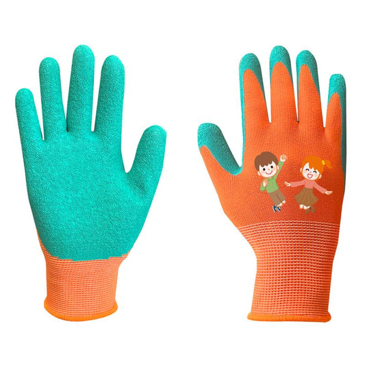 NEO TOOLS arbejds handsker i polyester med latexbelægning, str. 3, flerfarvet, 1 par