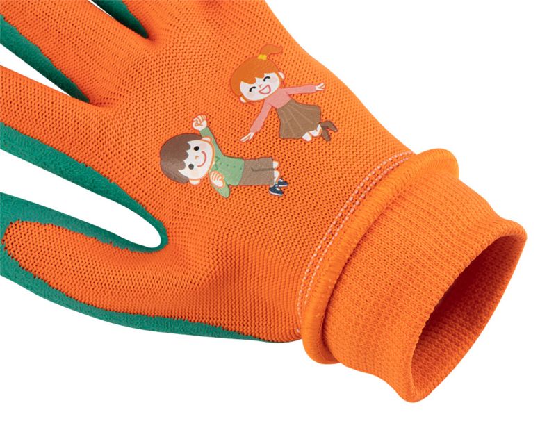 NEO TOOLS arbejds handsker i polyester med latexbelægning, str. 3, flerfarvet, 1 par