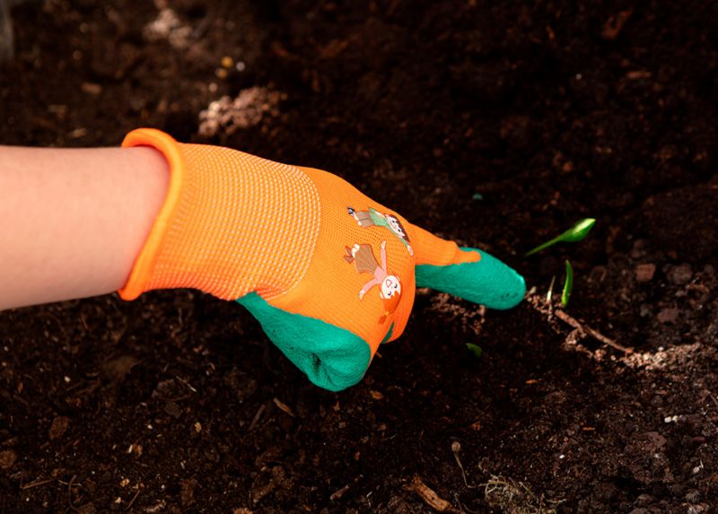 NEO TOOLS arbejds handsker i polyester med latexbelægning, str. 3, flerfarvet, 1 par