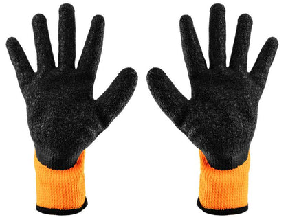 Arbejdshandsker NEO TOOLS polyester belagt med latex str. 10 orange 1 par