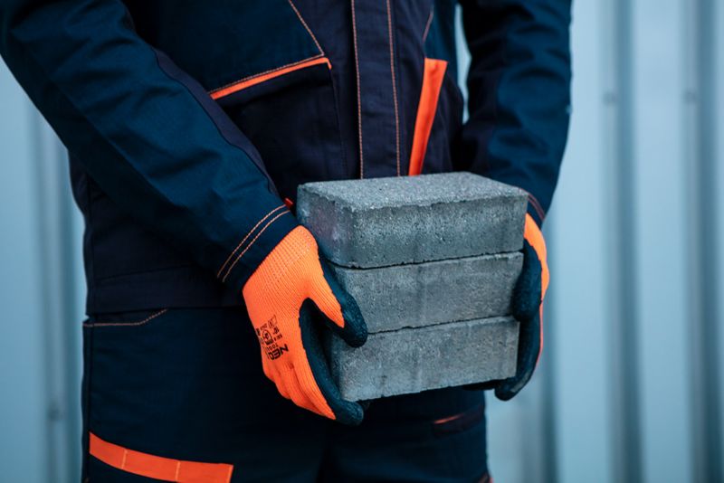 Arbejdshandsker NEO TOOLS polyester belagt med latex str. 10 orange 1 par