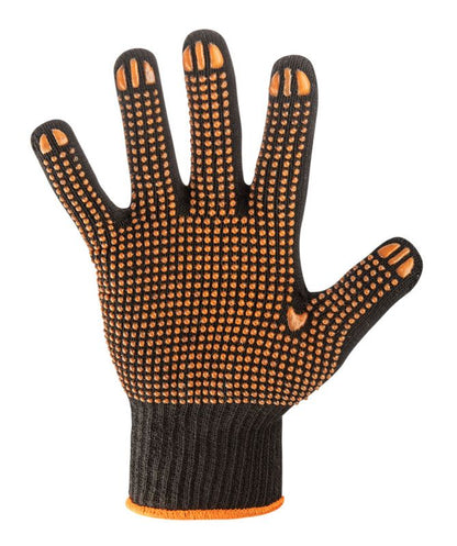 NEO TOOLS arbejdshandsker i polyester med bomuldsblanding, str. 8, sorte, 1 par