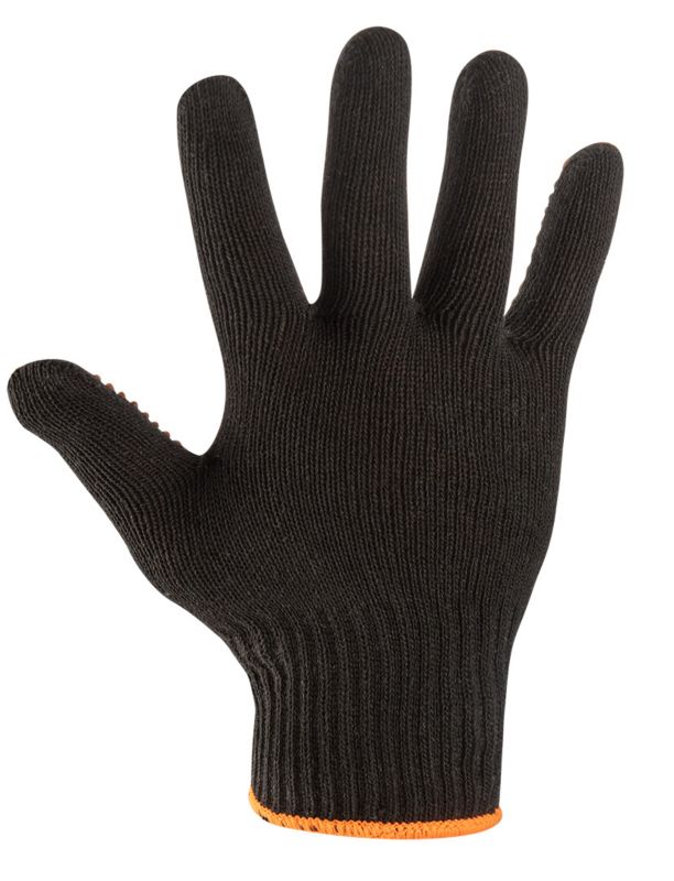 NEO TOOLS arbejdshandsker i polyester med bomuldsblanding, str. 8, sorte, 1 par