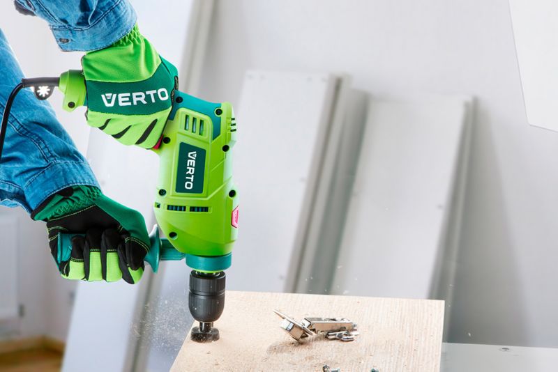 VERTO arbejdshandsker i syntetisk læder str. 10 grøn 1 par