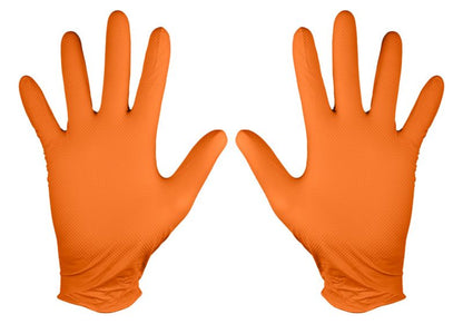 NEO TOOLS nitrilhandsker i størrelse XL, orange, 1 par