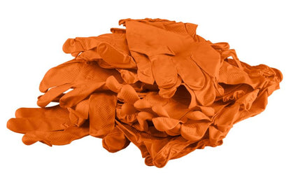 NEO TOOLS nitrilhandsker i størrelse XL, orange, 1 par