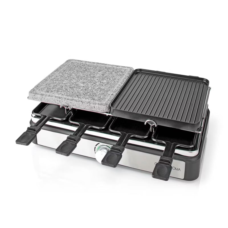 Raclette Grill 18300101 1400W 8 Personer 42x23 cm