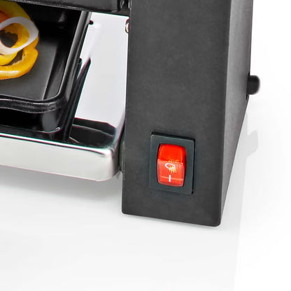 Raclette Grill 400 W til 2 Personer Sort 16300031