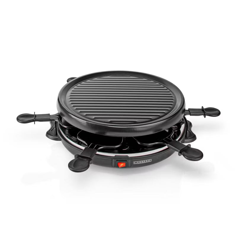Raclette Grill 800W Ø29 cm Sort til 6 Personer