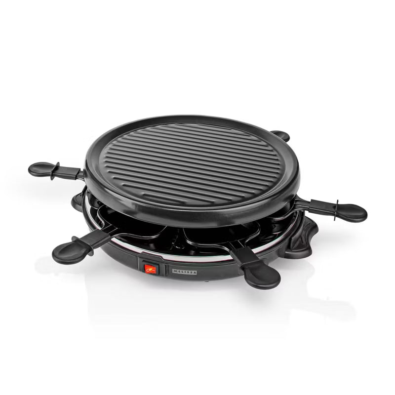 Raclette Grill 800W Ø29 cm Sort til 6 Personer