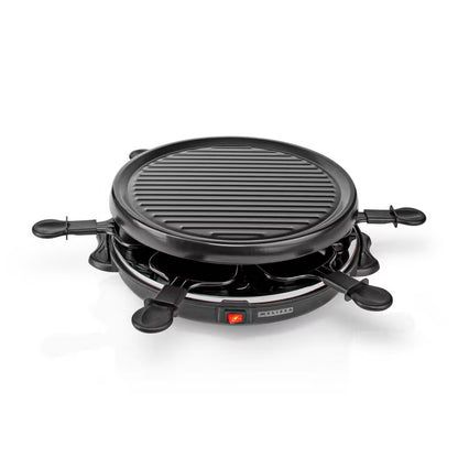 Raclette Grill 800W Ø29 cm Sort til 6 Personer