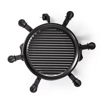 Raclette Grill 800W Ø29 cm Sort til 6 Personer
