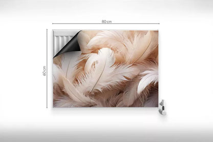 Radiatorskjuler Magnet 80x60 cm Fjer Beige