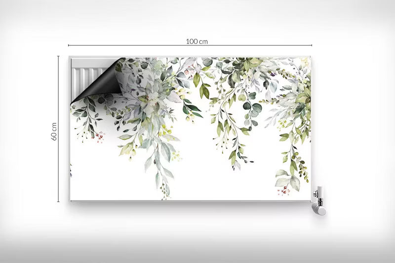 Radiatorskjuler Magnetisk 100x60 cm Akvarel Planter