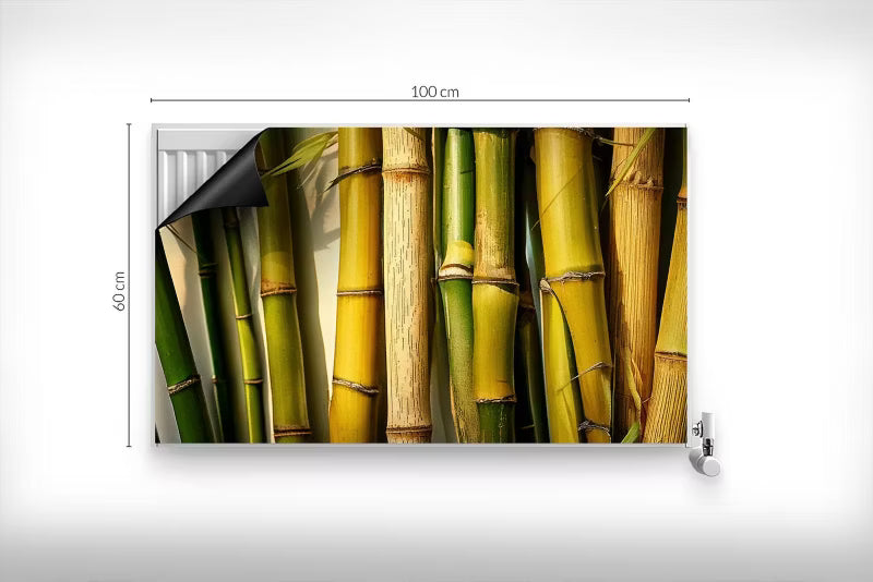 Radiatorskjuler Magnetisk 100x60 cm Bambus