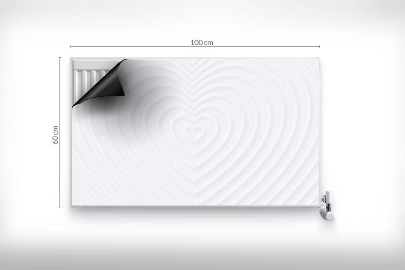 Radiatorskjuler Magnetisk 100x60 cm Hjerter