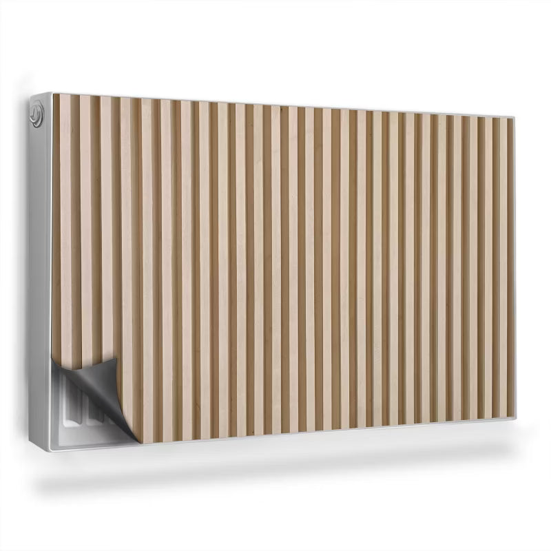Radiatorskjuler Magnetisk 100x60 cm Lyse Trælameller