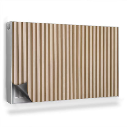 Radiatorskjuler Magnetisk 100x60 cm Lyse Trælameller