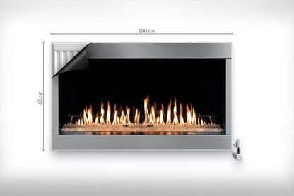 Radiatorskjuler Magnetisk 100x60 cm Moderne Pejs