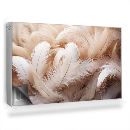 Radiatorskjuler Magnetisk 100x60 cm Fjer Beige