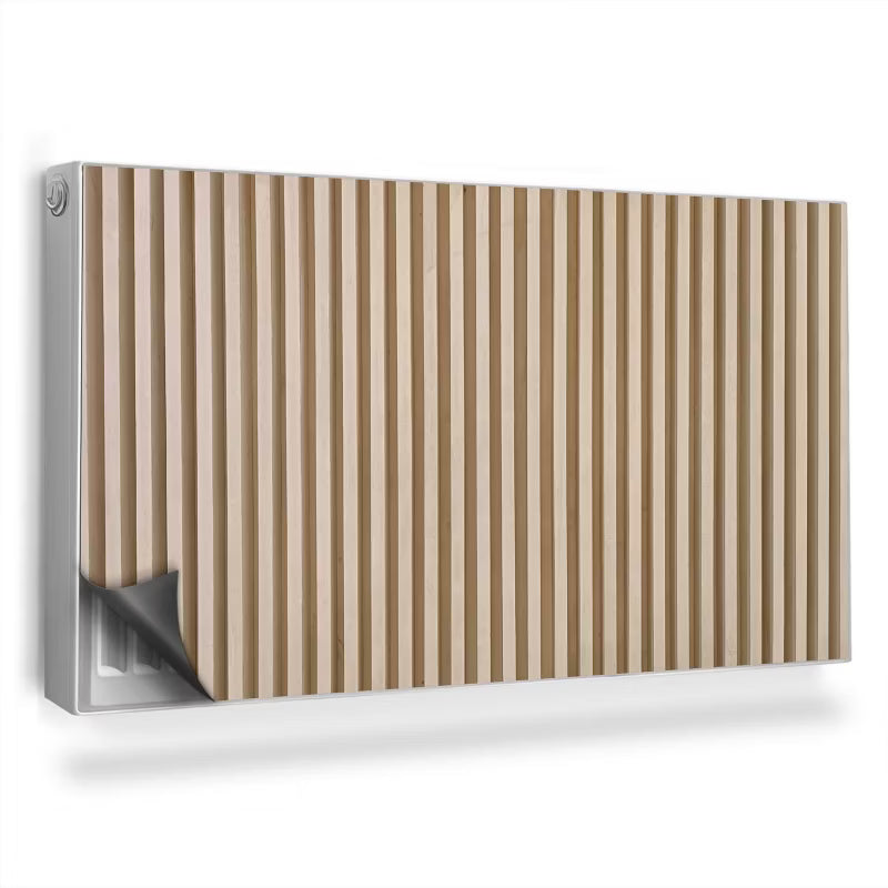 Radiatorskjuler Magnetisk 110x60 cm Lyse Trælameller