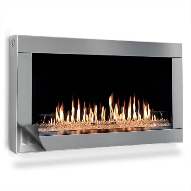 Radiatorskjuler Magnetisk 110x60 cm Moderne Pejs Grå