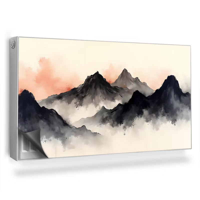Radiatorskjuler Magnetisk 110x60 cm Malet Sten Creme