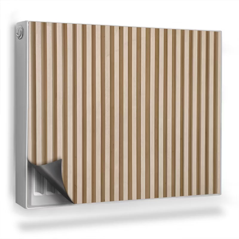 Radiatorskjuler Magnetisk 80x60 cm Lyse Trælameller