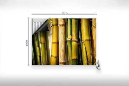 Radiatorskjuler Magnetisk Bambus 80x60 cm