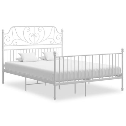 Metalsengeram Hvid 206x144x131 cm