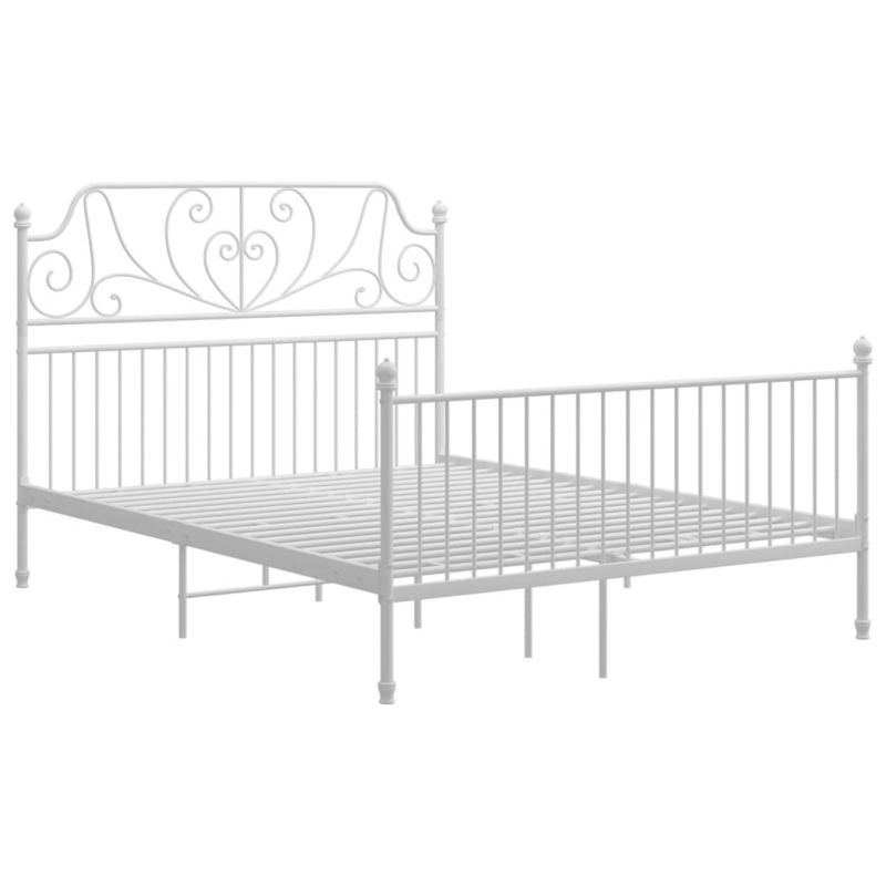 Metalsengeram Hvid 206x144x131 cm