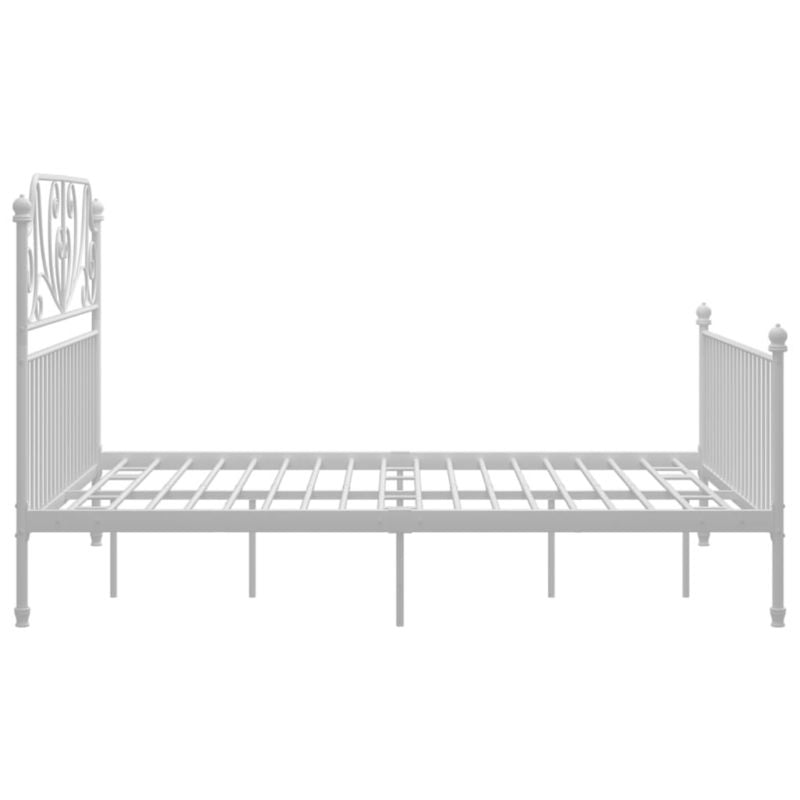Metalsengeram Hvid 206x144x131 cm