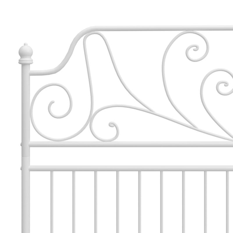 Metalsengeram Hvid 206x144x131 cm