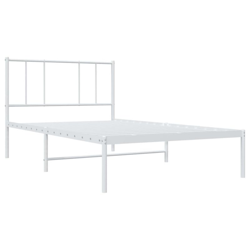 Sengeram VidaXL Klassisk Hvid med Gavl 196x80x90 cm