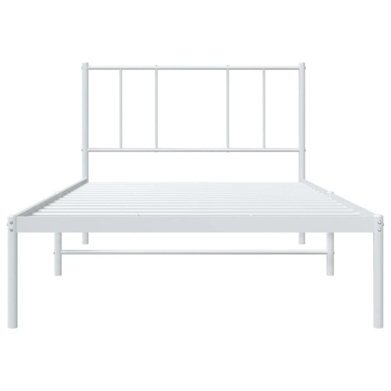 Sengeram VidaXL Klassisk Hvid med Gavl 196x80x90 cm