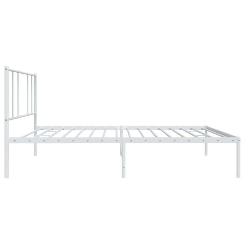 Sengeram VidaXL Klassisk Hvid med Gavl 196x80x90 cm